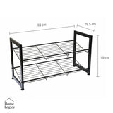 Rack Organizador Zapatos 2 Niveles Acero Home Logics 1 un