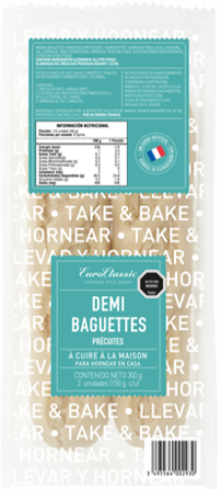 Pan Demi Baguettes 2un