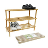 Rack Zapatero de Madera 3 Niveles 64 x 26 x 48 cm 1 un