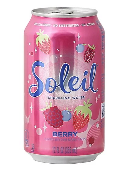 Agua Saborizada con Gas Berry Soleil 8 x 355 ml