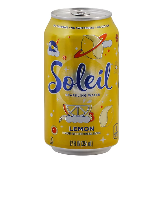 Agua Saborizada con Gas Limón Soleil 8 x 355 ml
