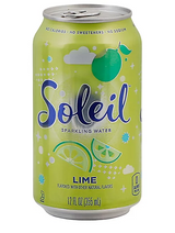 Agua Saborizada con Gas Lima Soleil 8 x 355 ml