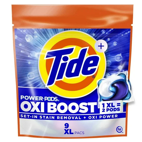 Detergente en Cápsulas XL Oxi Boost Tide 9 un