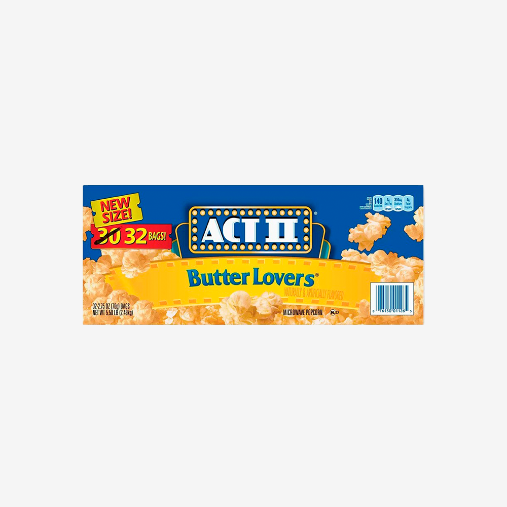 Cabritas para Microondas Butter Lovers ACT II 32 un x 78 g