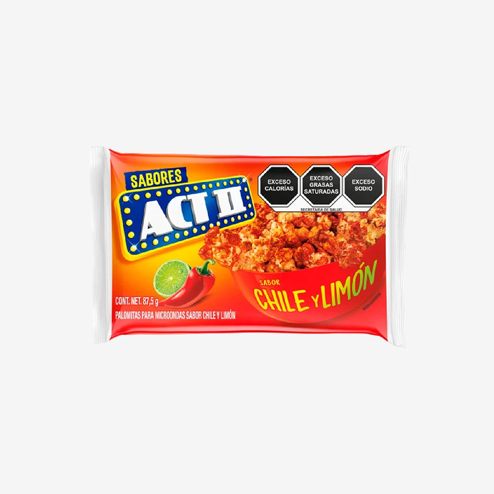 Cabritas para Microondas Chile Limón ACT II 87.5 g
