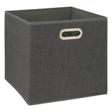 Caja Almacenamiento Linen Dark Gray 31 x 31 cm 5five 1 un