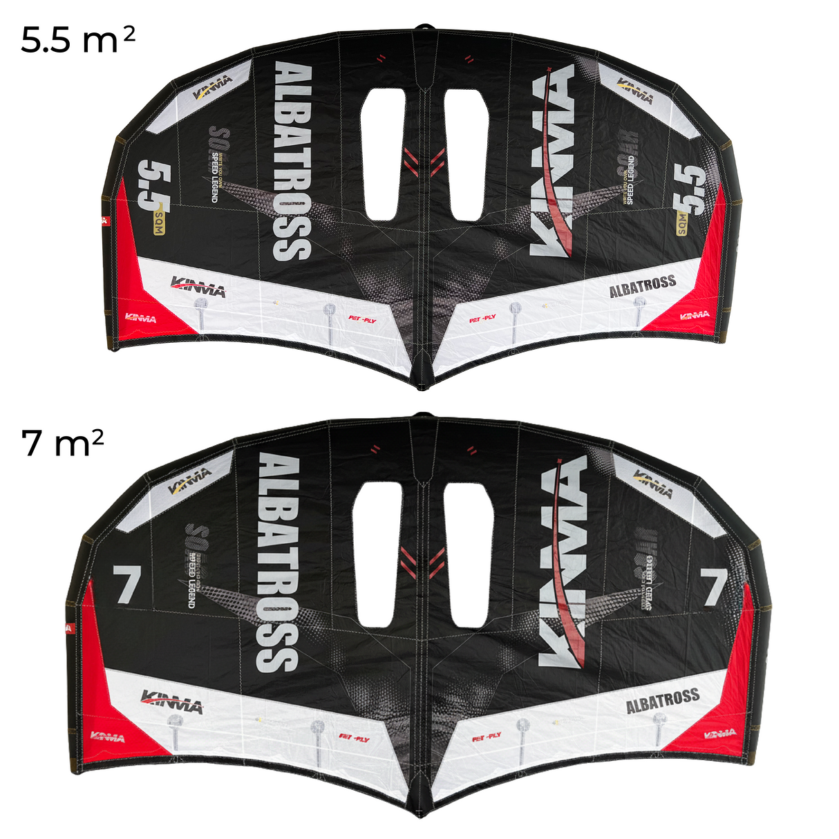 Set Wing Foil Negro 2 Wings