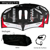Set Wing Foil Negro 2 Wings