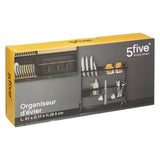 Organizador Cocina Metal Black 58 x 30 x 51 cm 5five 1 un