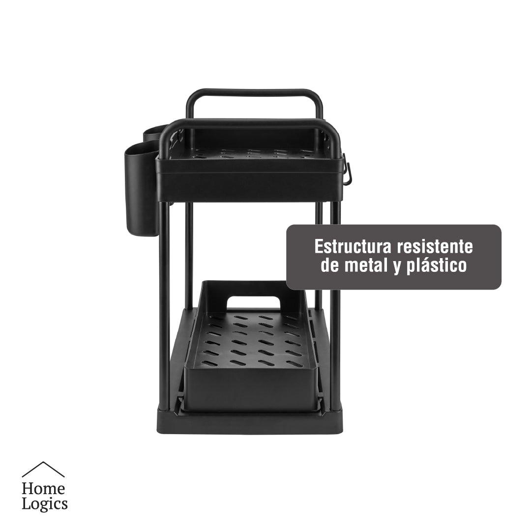 Organizador Multiusos 2 Niveles Rack Deslizante Home Logics 1 un