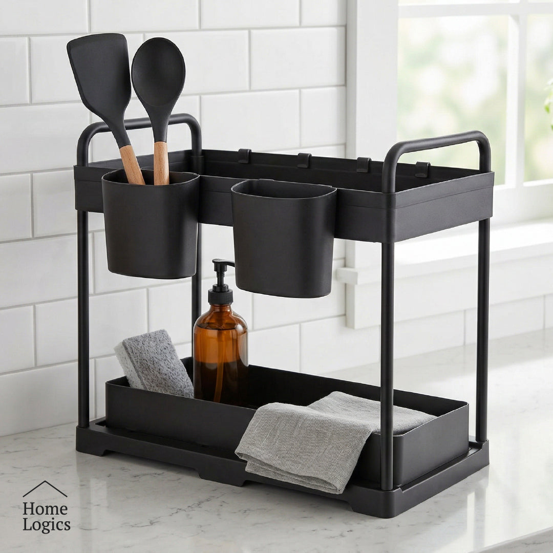 Organizador Multiusos 2 Niveles Rack Deslizante Home Logics 1 un