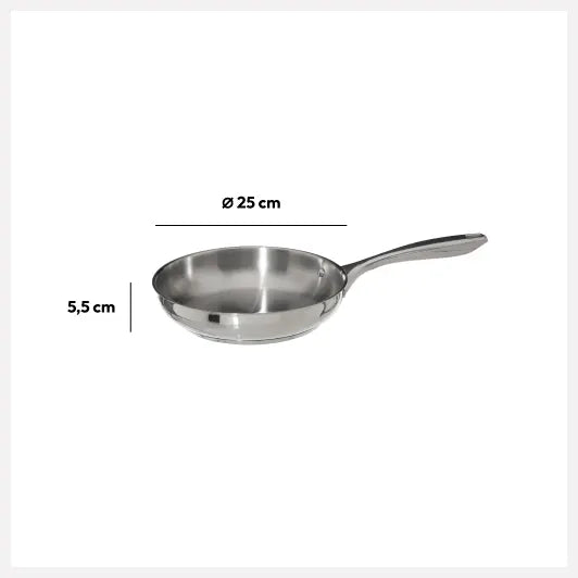 Sartén Acero Inoxidable Résilience 24Cm 5Five 1 un
