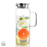Jarro Vidrio Tapa Acero Inox 1.5L Home Logics 1 un