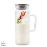 Jarro Vidrio Tapa Acero Inox 1.5L Home Logics 1 un