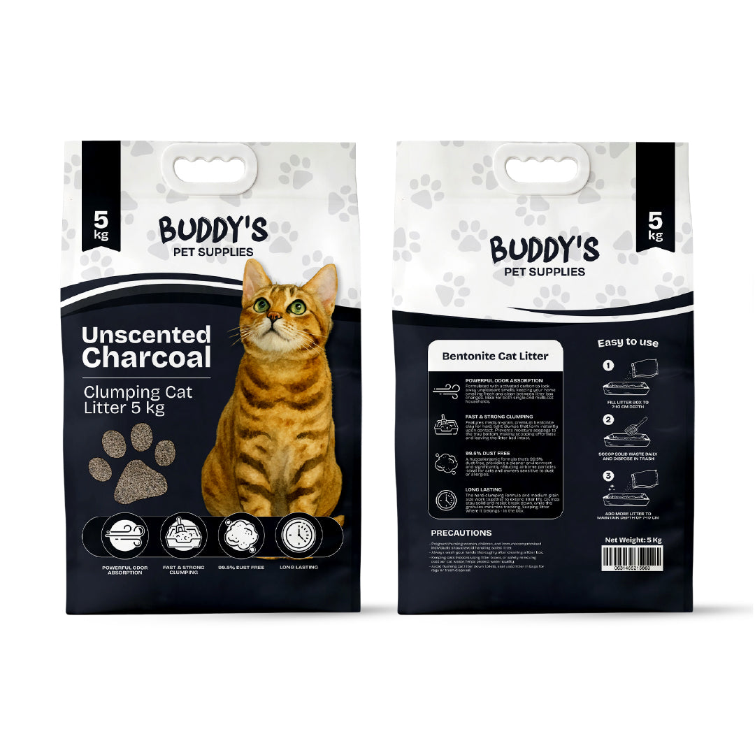 Arena Sanitaria para Gatos Sin olor 5 kg Buddy´s Pet Supplies 1 un