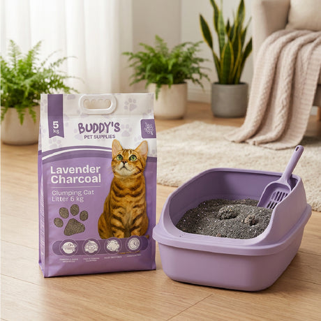 Arena Sanitaria para Gatos Lavanda 5 kg Buddy´s Pet Supplies 1 un