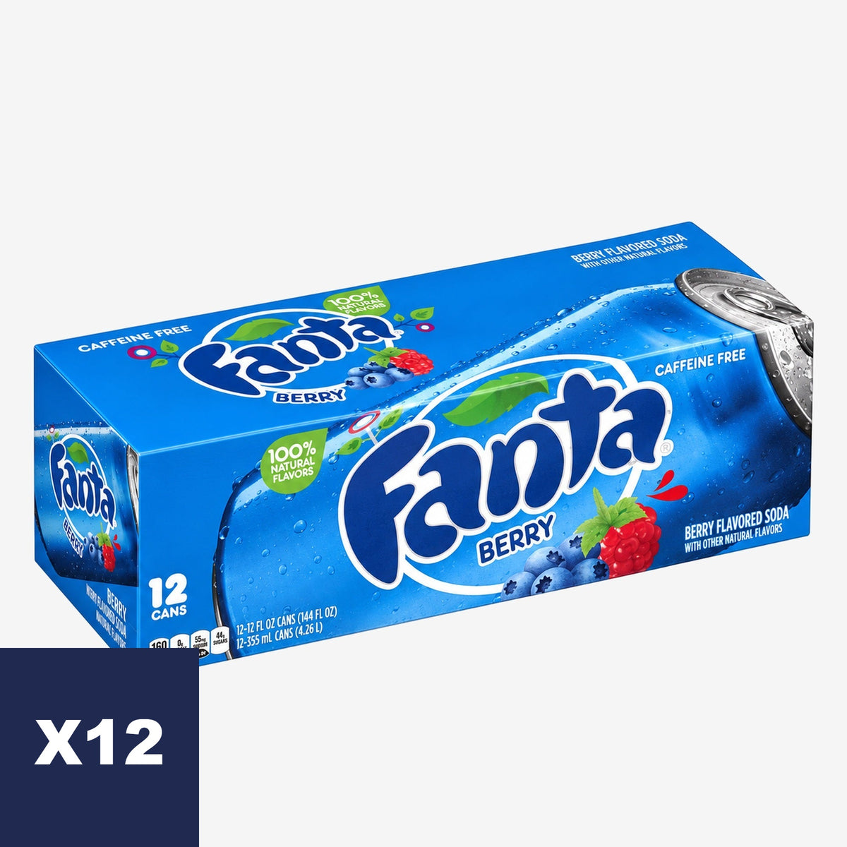 Bebidas Berry Lata Fanta 12 x 355 ml