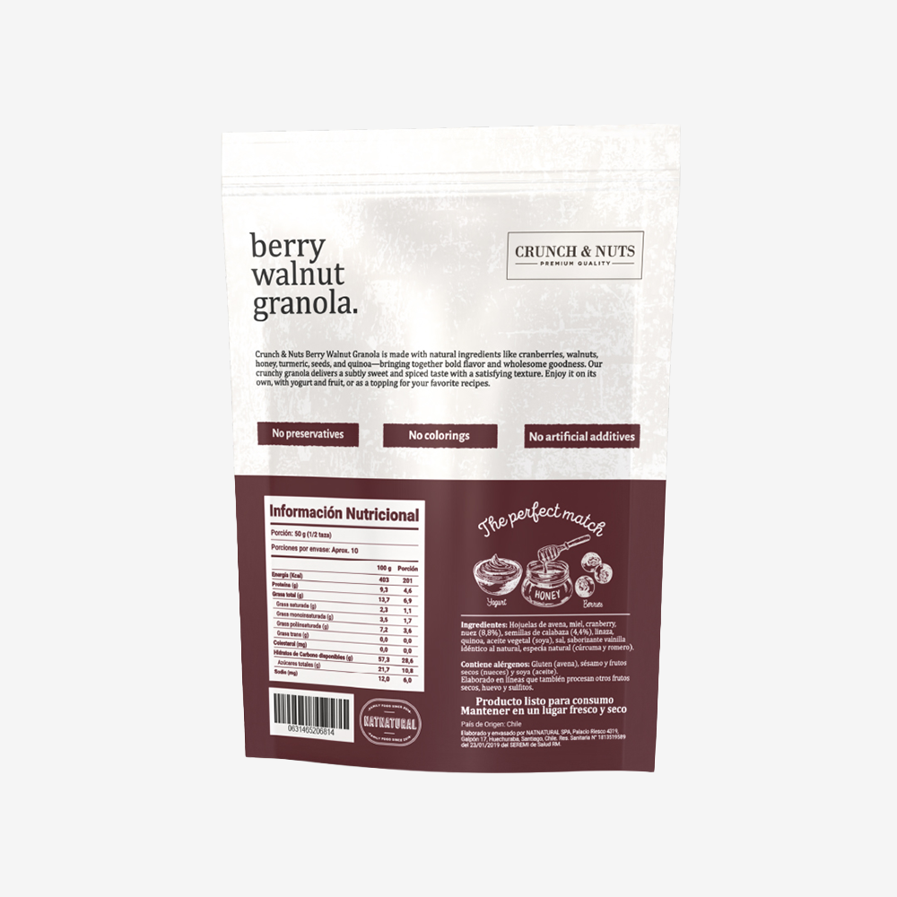 Granola Cranberry Nuez Crunch & Nuts 500 g