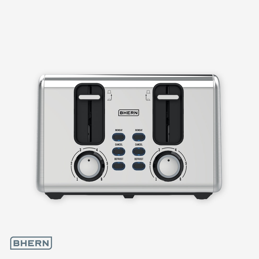 Tostador Eléctrico Acero Inoxidable 4 Bhern