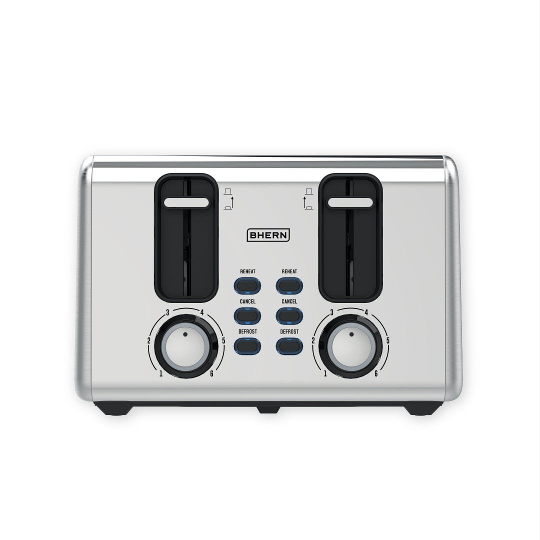 Tostador Eléctrico Acero Inoxidable 4 Bhern
