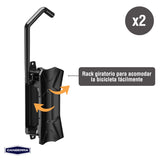 Set 2 Soportes Bicicletas Muro Abatibles Canberra 1 un