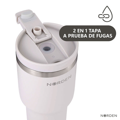 Mug Térmico Tumbler Leak-Proof Soft Sand 591 ml Norden 1 un
