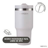 Mug Térmico Tumbler Leak-Proof Soft Sand 591 ml Norden 1 un