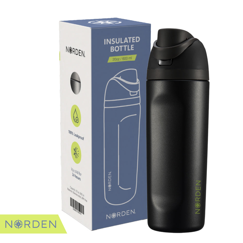 Botella Acero Inoxidable Black 600 ml Norden 1 un