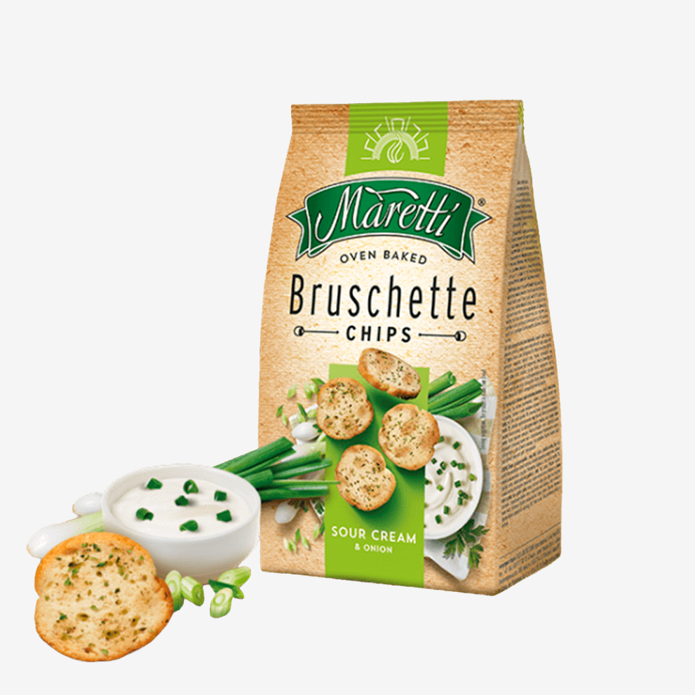 Tostadas Cebolla y Crema Ácida Bruschette Maretti Bakery 140 g