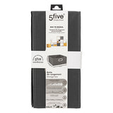 Caja Almacenamiento Linen Dark Gray 31 x 15 cm 5five 1 un