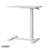Mesa Lateral de Altura Regulable Con Encimera Abatible Blanca Assen 1 un