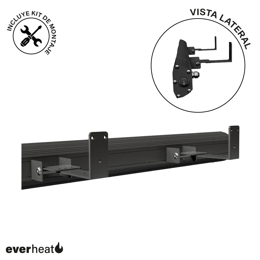 Calefactor de Pared Patio WiFi 2500W con Cadena Everheat 1 un