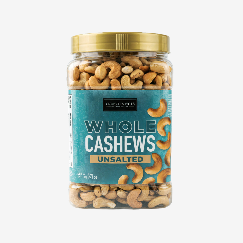 Castañas de Cajú sin Sal Crunch & Nuts 1 kg