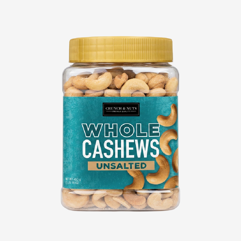 Castañas de Cajú sin Sal Crunch & Nuts 450 g