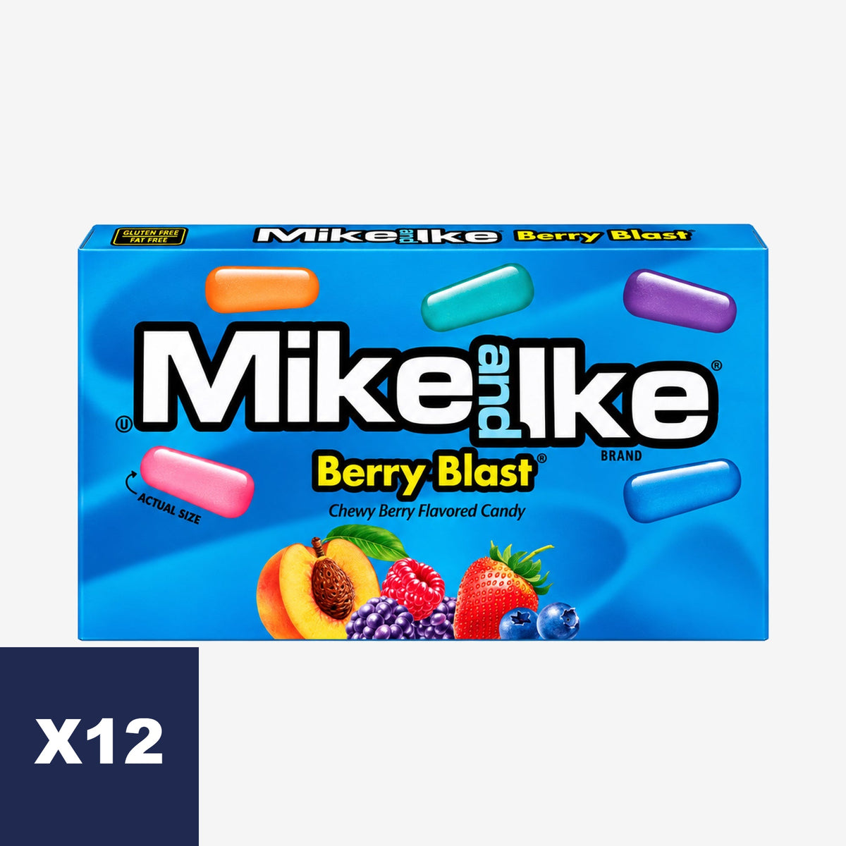 Masticables Berry Blast Mike and Ike 12 x 120 g