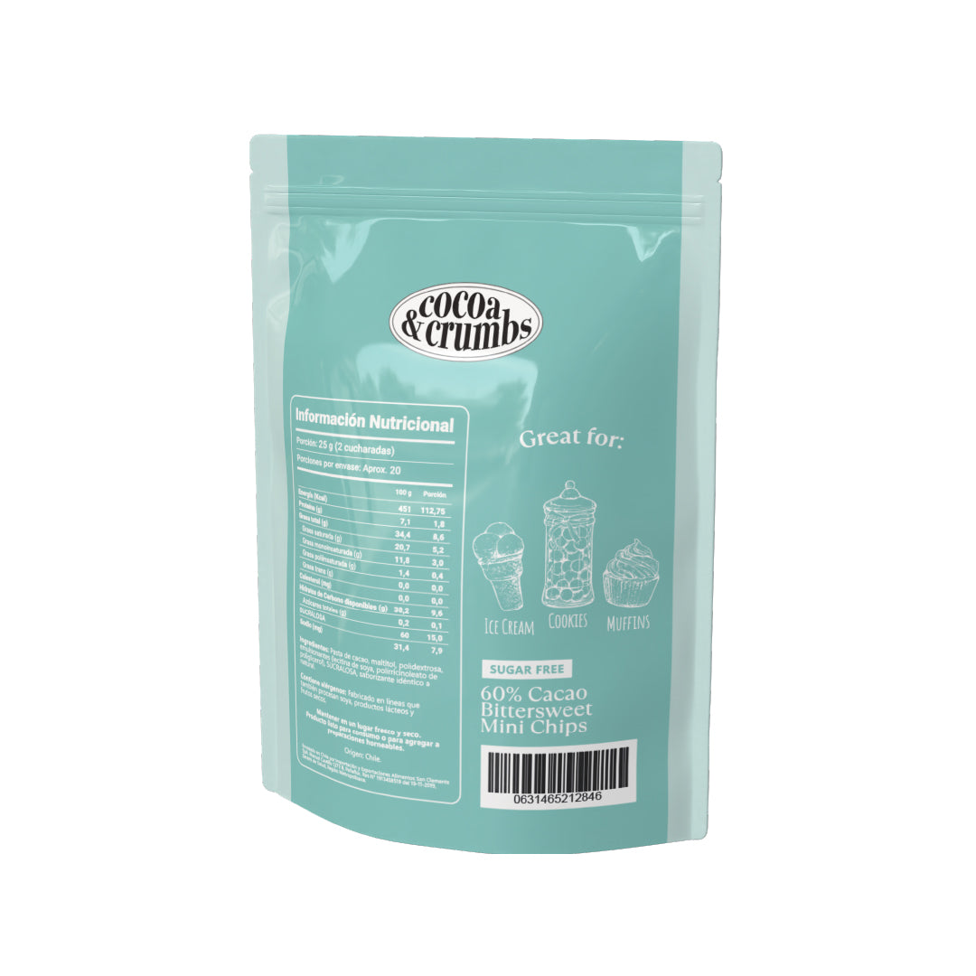 Chips de Chocolate Sin Azúcar Cocoa & Crumbs 500 g