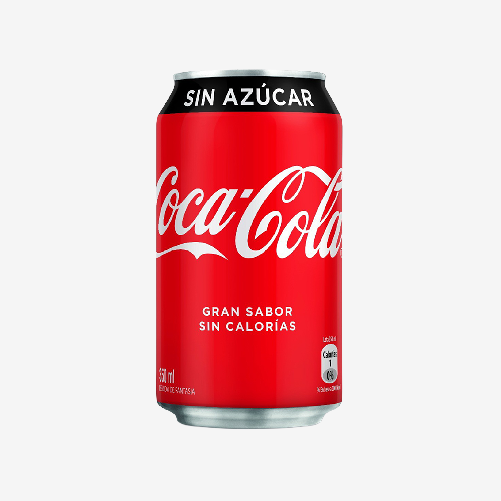 Bebida sin Azúcar Lata Coca-Cola 350 ml