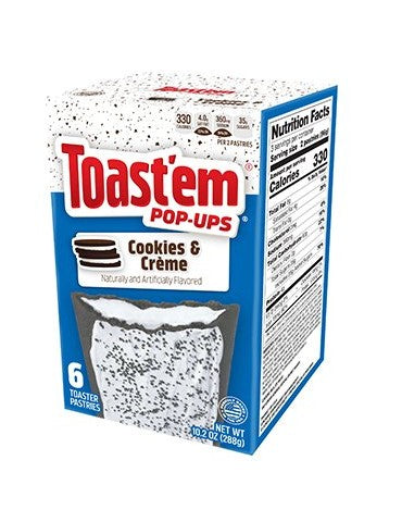 Pop-Ups Cookies and Cream Toast'Em 6 x 48 g