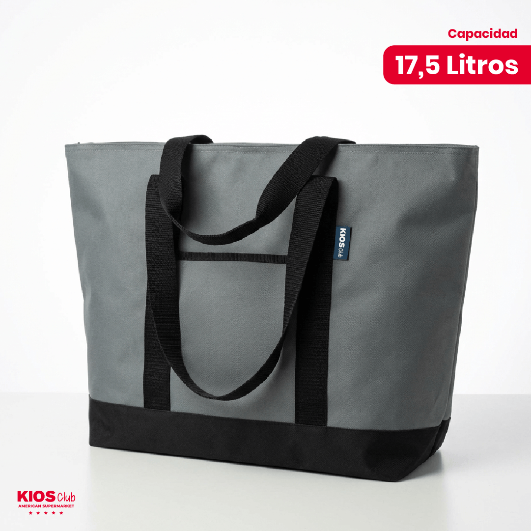 Bolso Cooler Gris 17.5 L KiosClub 1 un