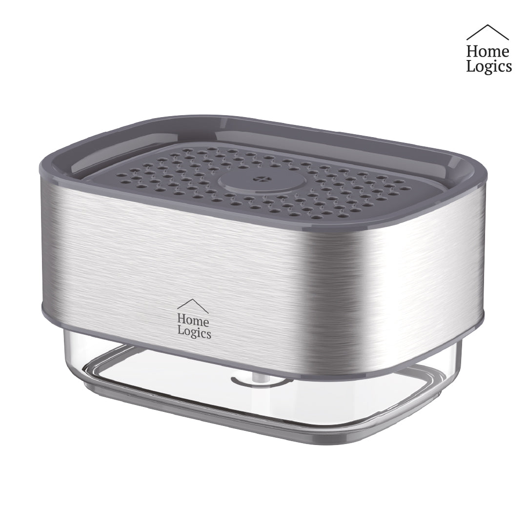 Dispensador Lavalozas Acero Inoxidable con Contenedor 520ml Home Logics 1 un