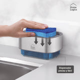 Dispensador Lavalozas Acero Inoxidable con Contenedor 520ml Home Logics 1 un