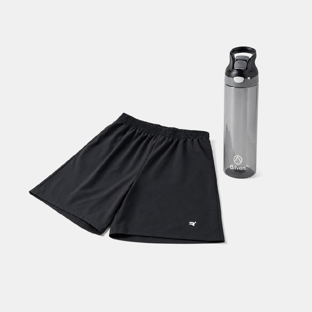 Pack Entrenamiento Rava: Short Deportivo + Botella Tritan 750 ml