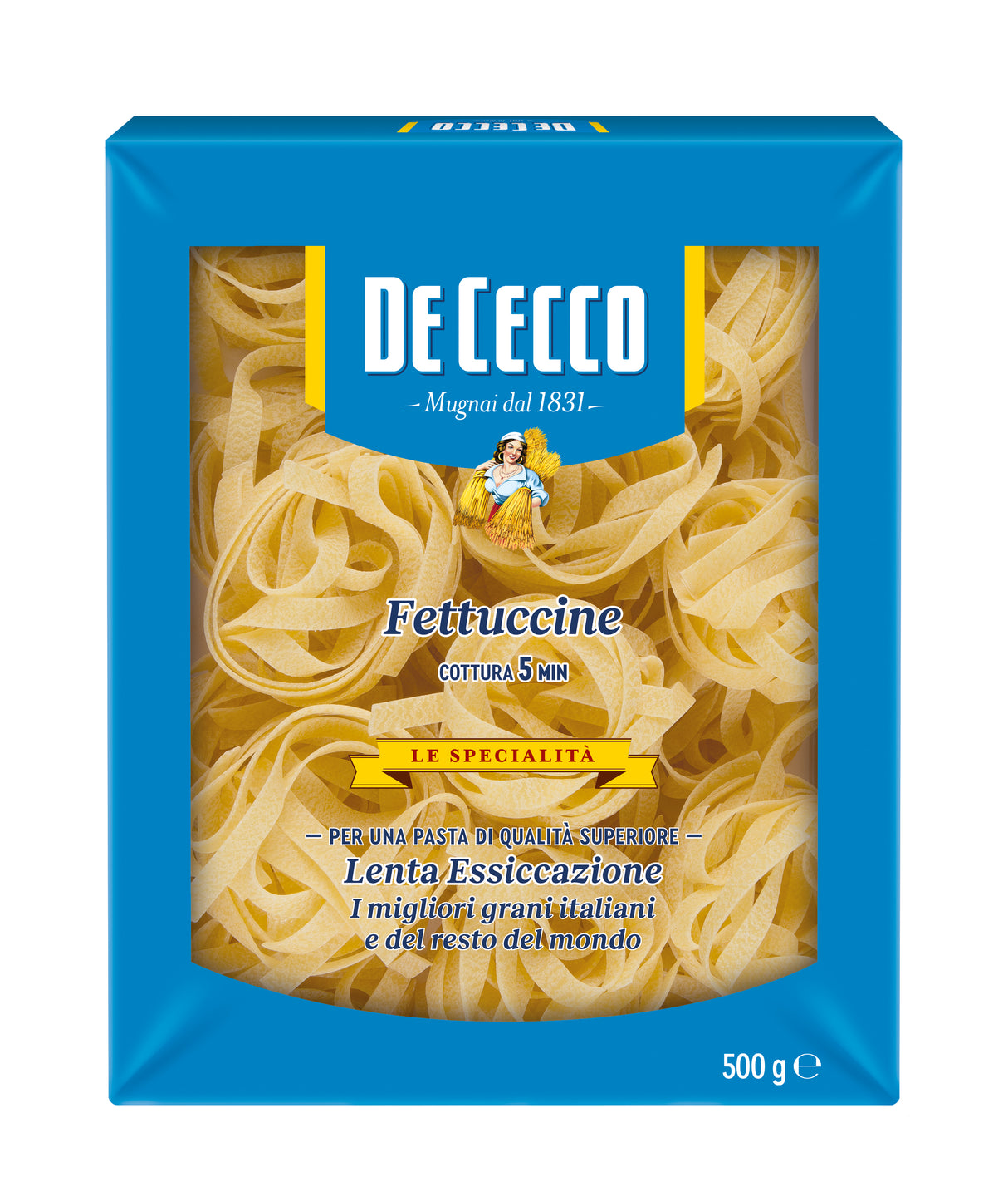 Pasta Fetuccini en Nido de Semola De Cecco 500 g