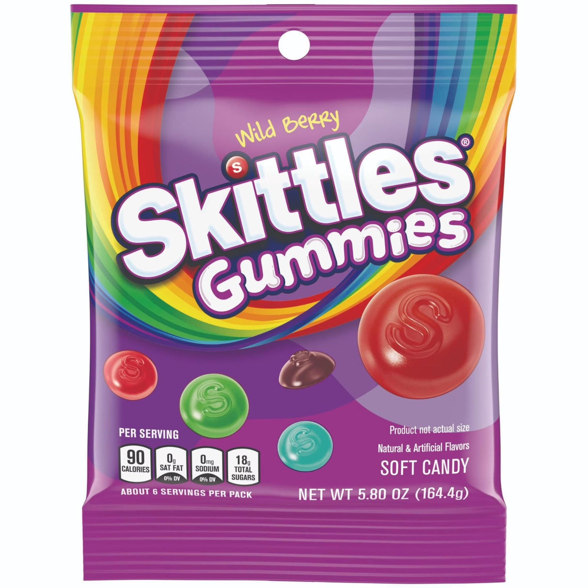 Masticables Gummies Wild Berry Skittles 164 g