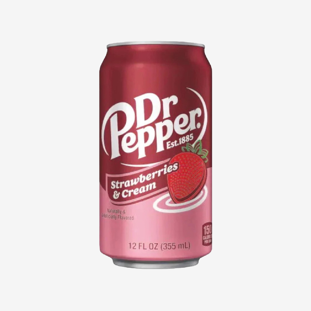 Bebida Frutilla Crema Lata Dr. Pepper 355 ml