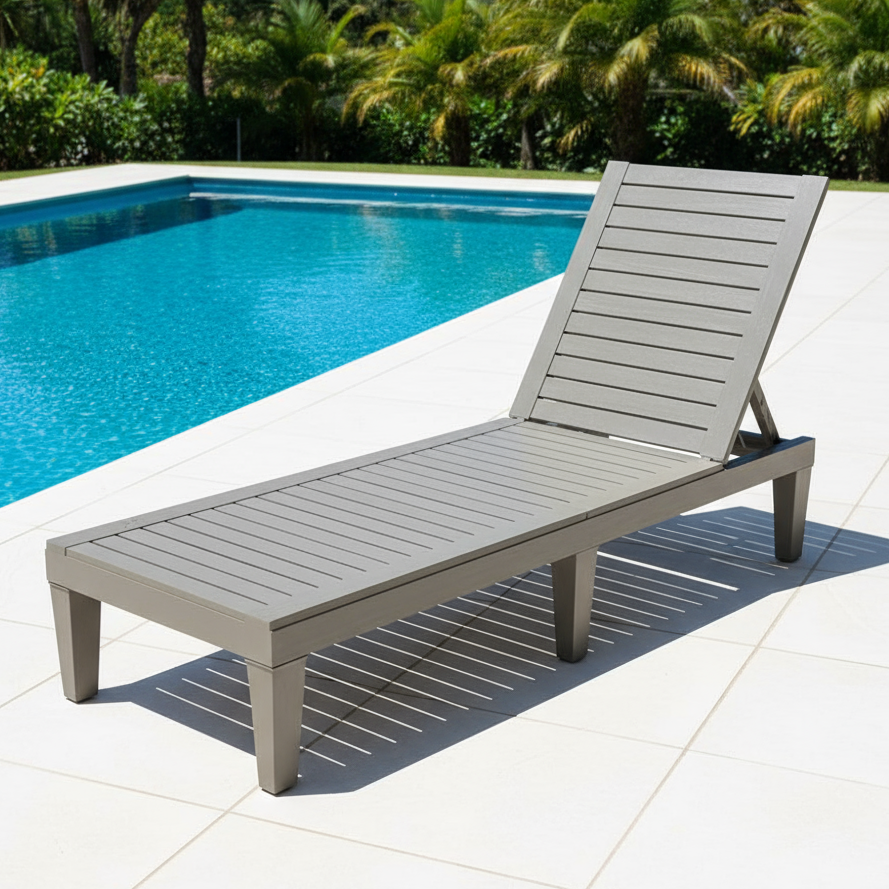 Reposera Sun Lounger Madera Plástica Arena Sunseeker 1 un