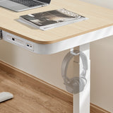 Escritorio Altura Regulable Base Blanca Pro Series 118x60cm Assen 1 un