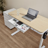Escritorio Altura Regulable Base Blanca Pro Series 118x60cm Assen 1 un