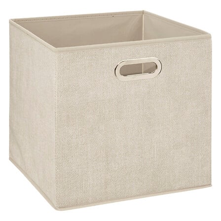 Caja Almacenamiento Linen Beige 31 x 31 cm 5five 1 un