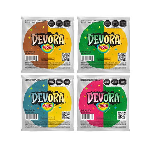 Tira Caramelo Suave Devora Variedades Pigui 17 g